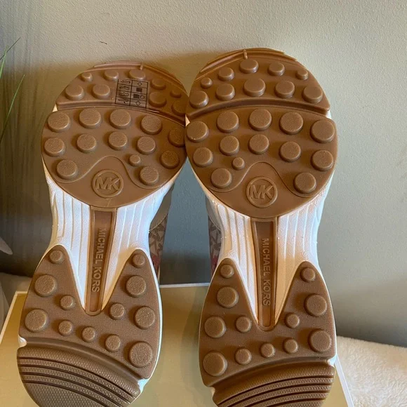 ✨NEW✨Michael Kors Katrina Floral Print Signature Logo Trainer - Picture 7 of 9